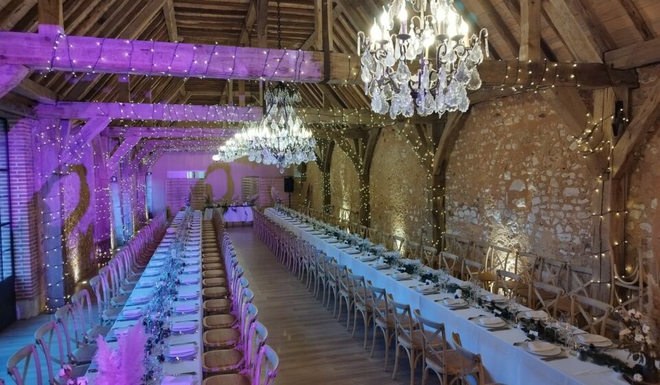Photo de table de mariage