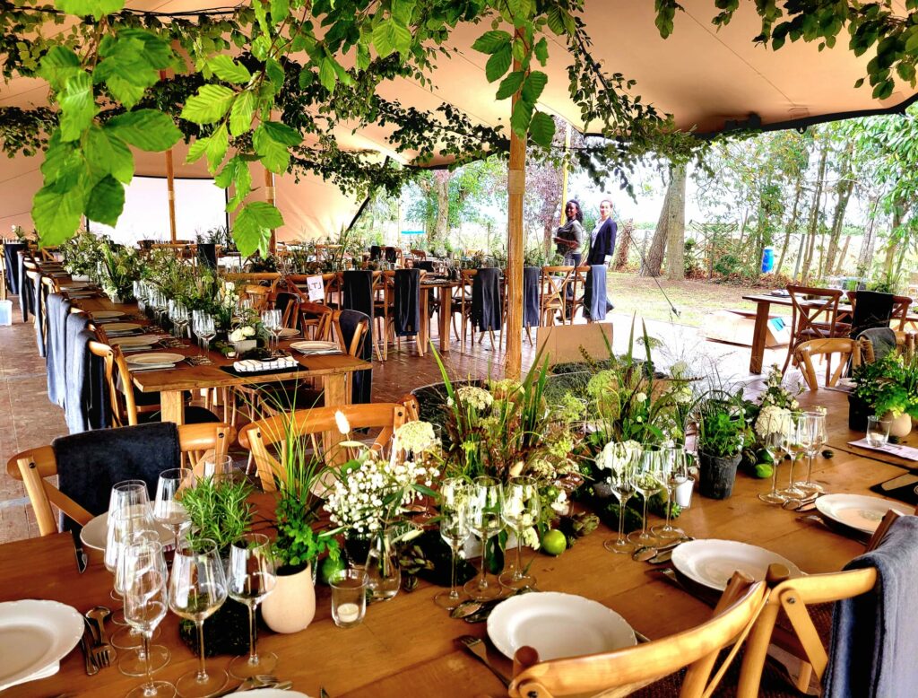 Photo de table de mariage